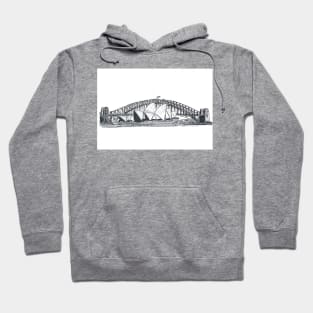 Sydney Harbour Bridge and Opera House Hoodie